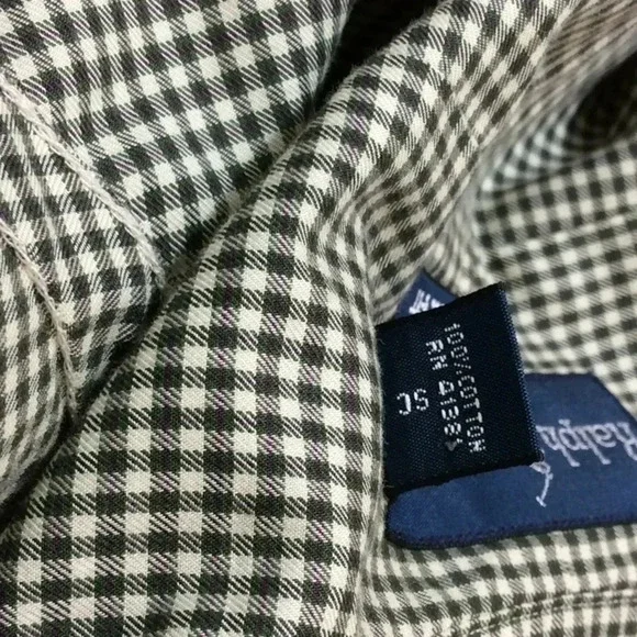 RL Long Sleeve Army Green, Purple & Beige Shirt - Picture 8 of 8